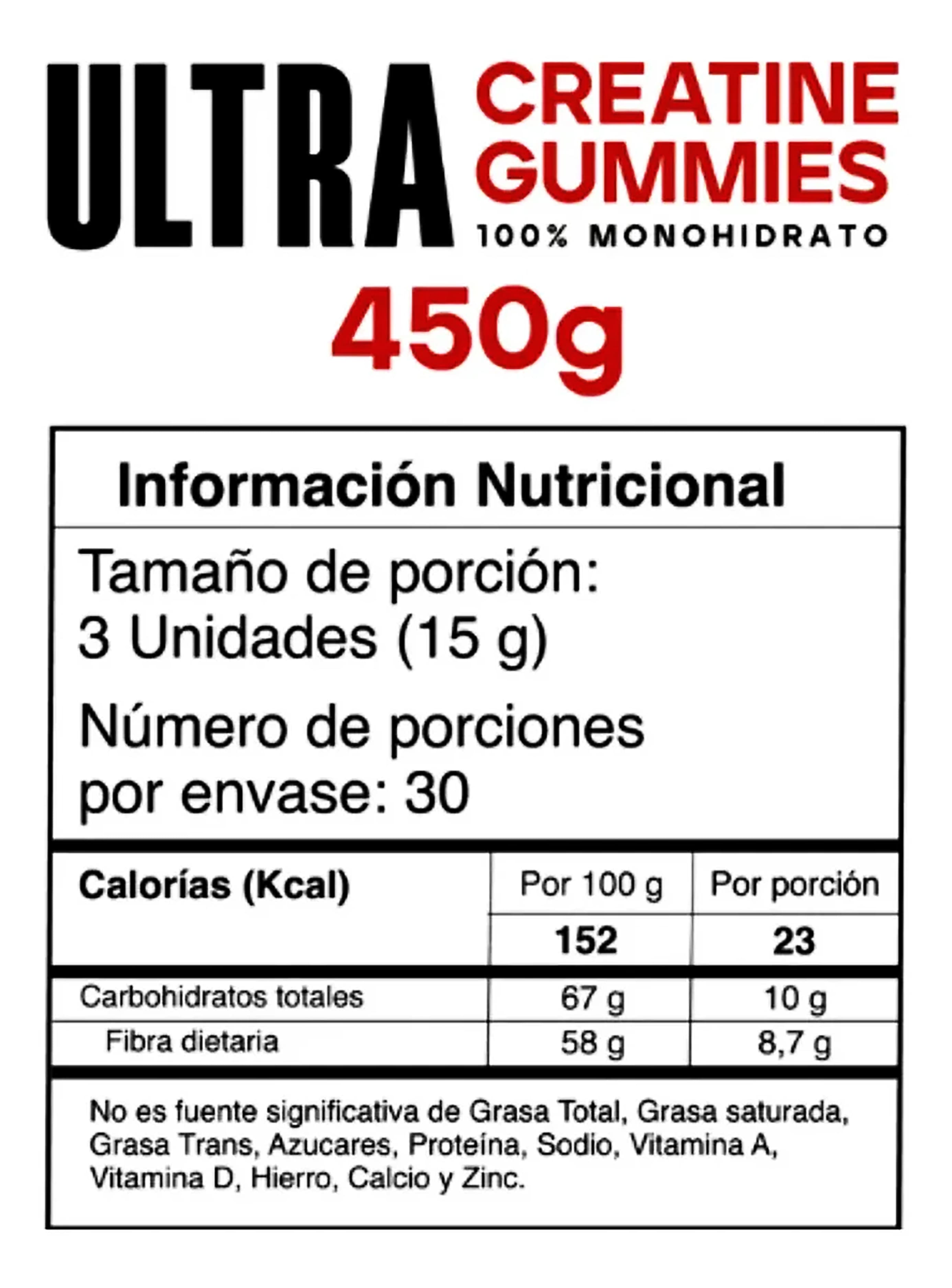 TNT ULTRA CREATINA GOMITAS